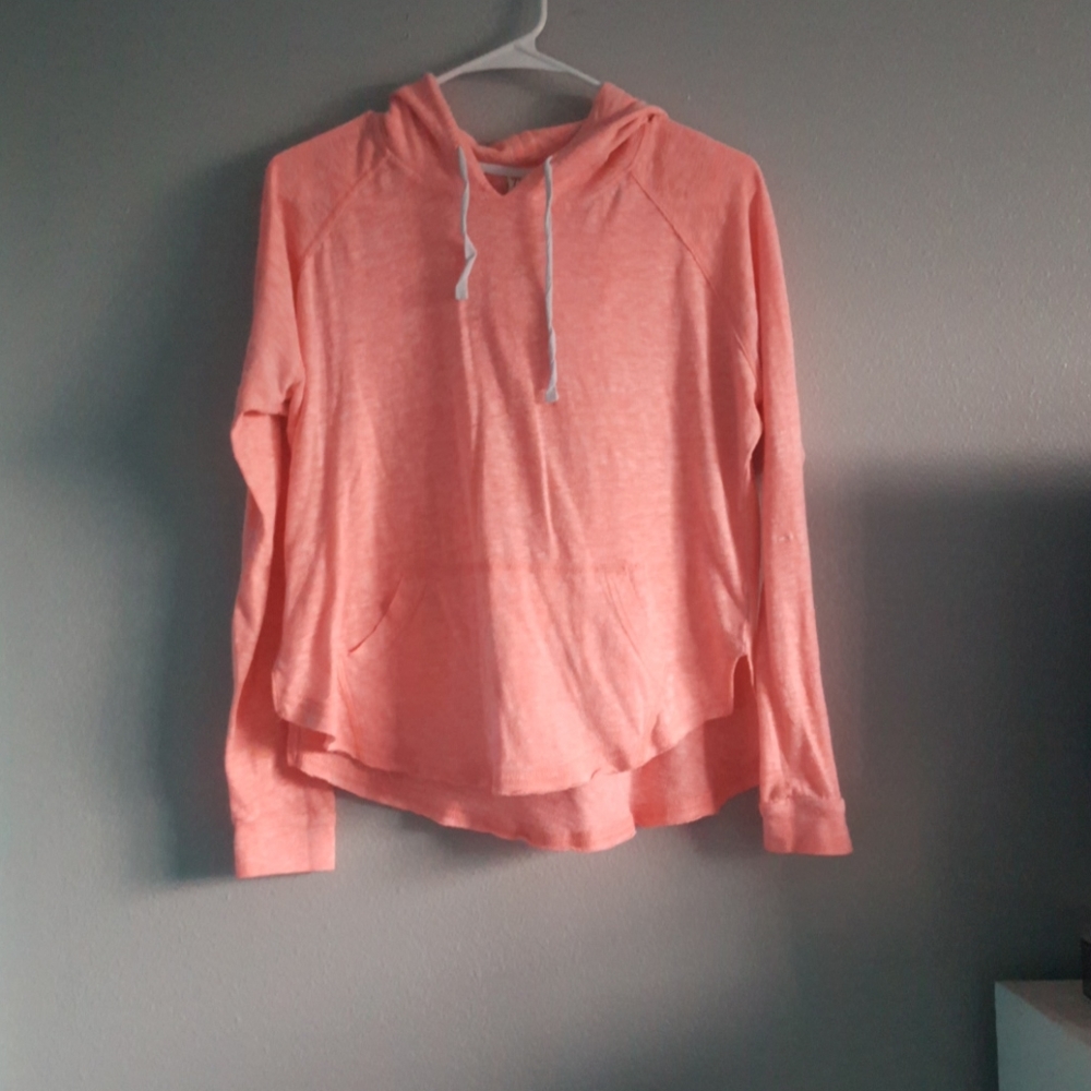 Hot pink hooded long sleeve